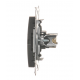 SIMON 54 Gniazdo HDMI do ramki antracyt DGHDMI.01/48