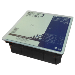 ELEKTRO-PLAST Puszka instalacyjna P/T 196×196 z pokrywą IP40 pomarańczowa 11.9