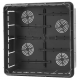 ELEKTRO-PLAST Puszka instalacyjna P/T 196×196 z pokrywą IP40 pomarańczowa 11.9