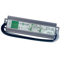 ECOLIGHT Zasilacz hermetyczny IP67 5A/60W 12V LED CCTV RTV