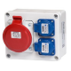 FAMATEL Rozdzielnica budowlana skrzynka siłowa 3P+N+Z 16A/400V + 2x2p+Z 16A/250V IP54 3073.00032
