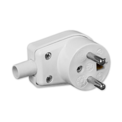 Elektro-Plast Wtyczka kątowa z uziemieniem 16A 250V biała 3300-00