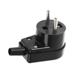 Elektro-Plast Wtyczka kątowa z uziemieniem 16A 250V czarna 3300-02