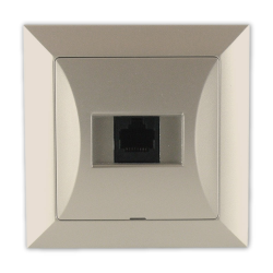 TIMEX OPAL Gniazdo komputerowe RJ45 8pin zacisk krone LSA+ satyna GTP-12 Op PI