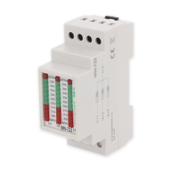F&F Wskaźnik napięcia modułowy lampki LED woltomierz 3-fazy 200-250V AC WN-723