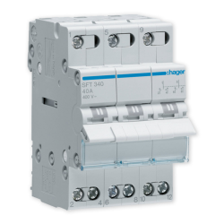HAGER Przełącznik modułowy wyboru zasilania sieci 3P 40A 400V SFT340