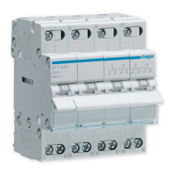 HAGER Przełącznik modułowy wyboru zasilania sieci 4P 40A 400V SFT440