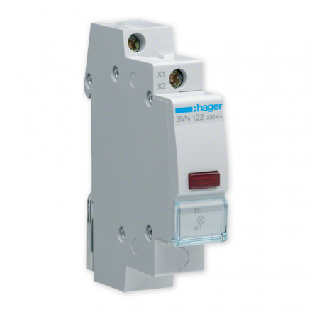 HAGER Lampka sygnalizacyjna LED czerwona 230V SVN122