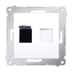 SIMON 54 Gniazdo komputerowe RJ45 do ramki białe D61.01/11