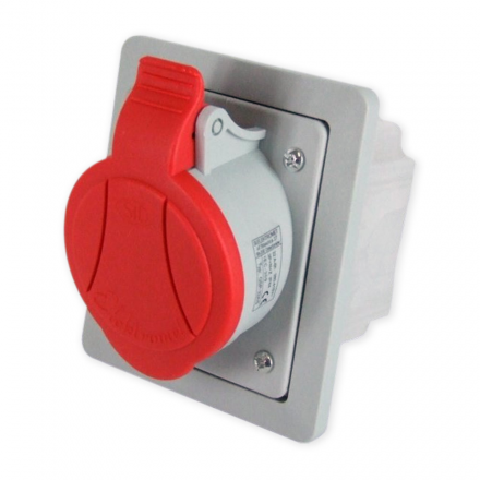 Elektromet Gniazdo siłowe podtynkowe IP44 32A 5P 400V GSP-32A/5