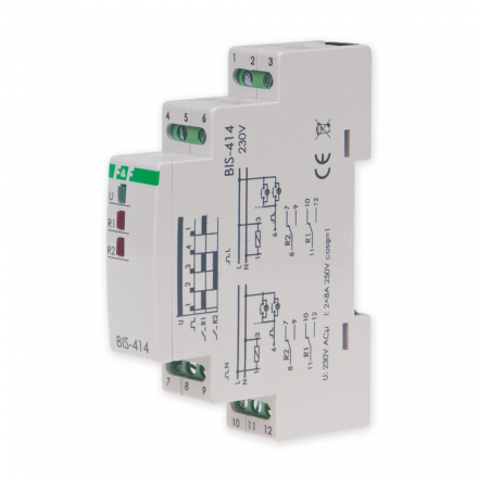 F&F Przekaźnik impulsowy sekwencyjny 16A 230V AC 1P BIS-414