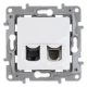 Legrand NILOE Gniazdo komputerowo-telefoniczne RJ45+RJ11 do ramki białe 764570