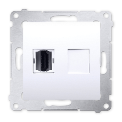 SIMON 54 Gniazdo HDMI do ramki białe DGHDMI.01/11