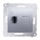 SIMON 54 Gniazdo HDMI do ramki srebrne DGHDMI.01/43