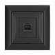TIMEX OPAL Gniazdo komputerowe RJ45 8pin zacisk krone LSA+ czarny mat