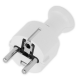 PLASTROL Wtyczka prosta z uziemieniem Uni-Schuko 16A 250V biała WT-40