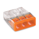 WAGO Szybkozłączka na drut 3x0,5-2,5mm² transparentna 2273-203 opak. 100szt.