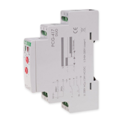 F&F Przekaźnik czasowy gwiazda-trójkąt 2Z 2x8A 230V/24V AC/DC PCG-417DUO