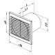 VENTS WENTYLATOR WYCIĄGOWY Z HIGRO-TIMEREM SILENTA 100 STH ULTRACICHY 26dB