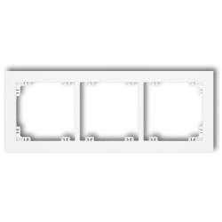 KARLIK DECO Ramka potrójna biała DR-3
