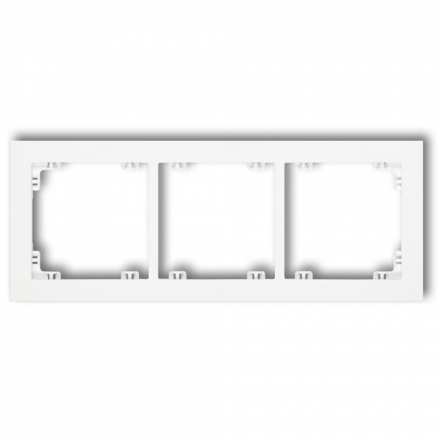 KARLIK DECO Ramka potrójna biała DR-3