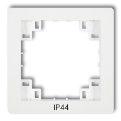 KARLIK DECO Ramka pośrednia uszczelniająca IP44 do łączników biała DRPH