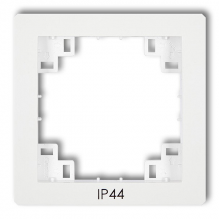 KARLIK DECO Ramka pośrednia uszczelniająca IP44 do łączników biała DRPH