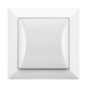 TIMEX OPAL Wyłącznik łącznik pojedynczy w kolorze białym