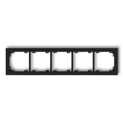 KARLIK DECO Ramka pięciokrotna czarny mat 12DR-5