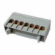 XBS Zacisk przyłączeniowy na szynę mostek izolowany 7-polowy 7x16mm² szary NKSZ-7S
