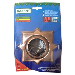 [OUTLET] KANLUX Oprawa halogenowa rybie oko ruchoma GWIAZDA patyna/miedź CT-2117 OU003