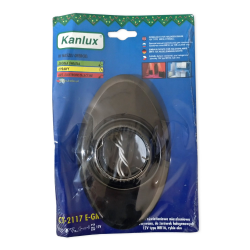 [OUTLET] KANLUX Oprawa halogenowa rybie oko ruchoma OWAL grafit CT-2117 ZZ101