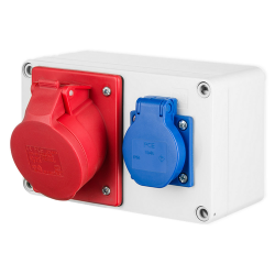 Elektro-Plast Rozdzielnica budowlana skrzynka siłowa RS-2 IP44 szara 6202-00