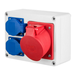 Elektro-Plast Rozdzielnica budowlana skrzynka siłowa RS-3 IP44 szara 6203-00