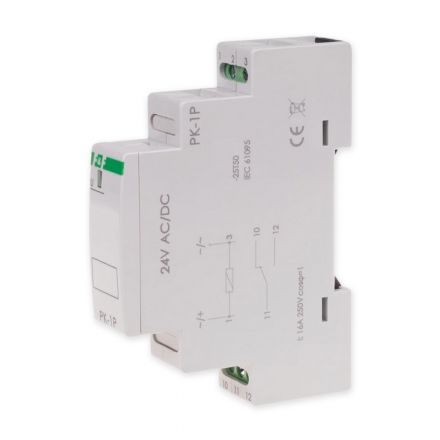 F&F Przekaźnik elektromagnetyczny 16A 24V AC/DC PK-1P