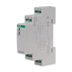 F&F Przekaźnik impulsowy bistabilny grupowy 1Z 16A 230V AC BIS-412i