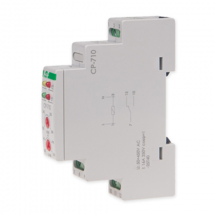 F&F Przekaźnik kontroli napięcia nastawny 1P 16A 230V AC CP-710