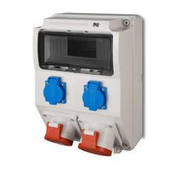 Elektro-Plast Rozdzielnica budowlana skrzynka siłowa RS-9 IP44 szara 6223-00
