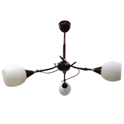 [OUTLET] POLBŁYSK Lampa wisząca 3x40W E14 Z-1/3 brązowa CZ182