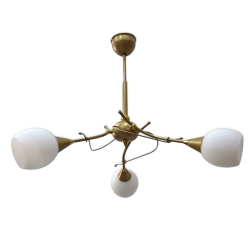 [OUTLET] POLBŁYSK Lampa wisząca 3x40W E14 Z-1/3 złota CZ185