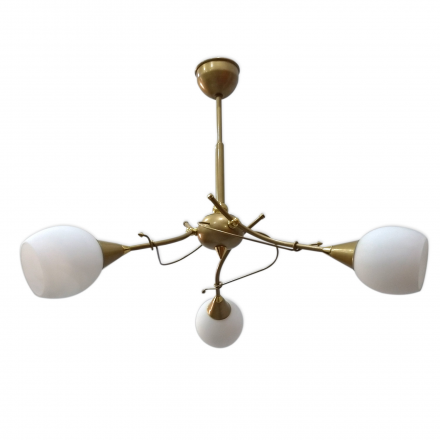 [OUTLET] POLBŁYSK Lampa wisząca 3x40W E14 Z-1/3 złota CZ185