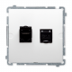 SIMON BASIC Gniazdo komputerowe podwójne RJ45 kat.6 do ramki białe BM62.01/11