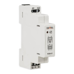 ZAMEL Przekaźnik elektromagnetyczny na szynę 1Z 1R 16A 230V PEM-01/230
