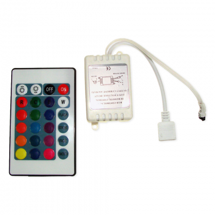 Sterownik do taśm LED RGB 72W 6A na podczerwień z pilotem