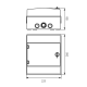 lektro-Plast Rozdzielnica n/t 1x6 hermetyczna IP65 RH-6 (N+PE) NEO SERIES 36.6