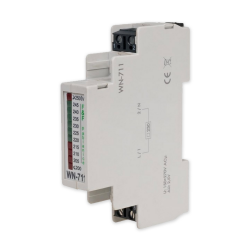 F&F Wskaźnik napięcia modułowy lampki LED woltomierz 1-faza 200-250V AC WN-711