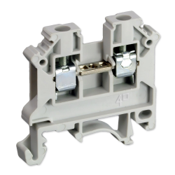 SIMET Złączka gwintowa szynowa 2-przewodowa 1-torowa ZUG 4mm² szara 11321312