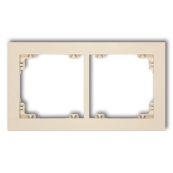 KARLIK DECO Ramka podwójna beżowa 1DR-2